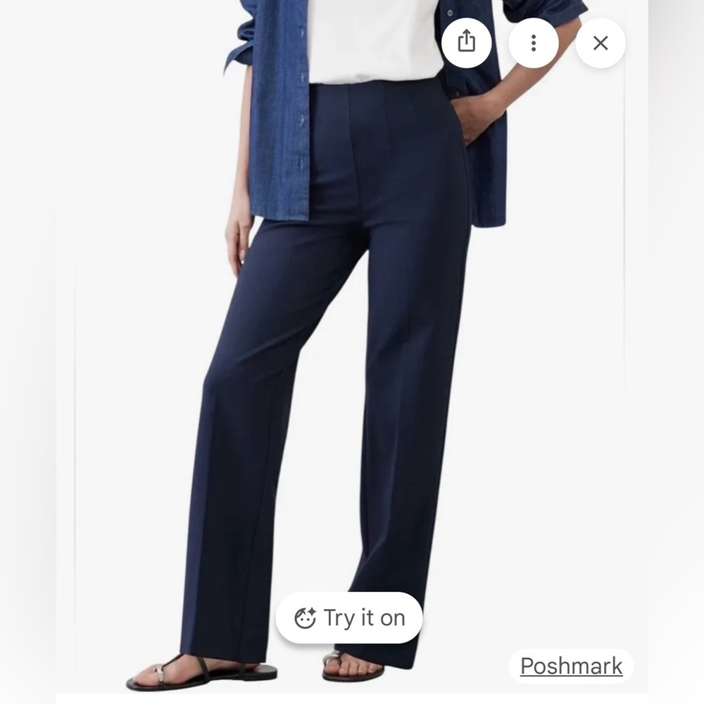 Banana Republic factory Navy Straight Ultra High-Rise Pants